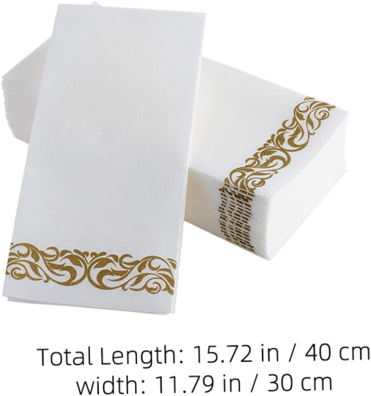 75 Pcs Patterned Disposable Napkins Fade Resistant For Weddings Birthdays Formal Dinners - Image 3