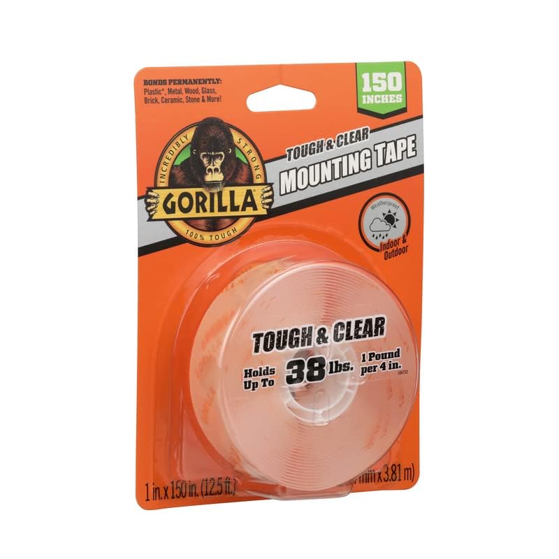 Gorilla Tough & Clear Double-Sided Mounting Tape - 1 in. W x 150 in. L - Image 4