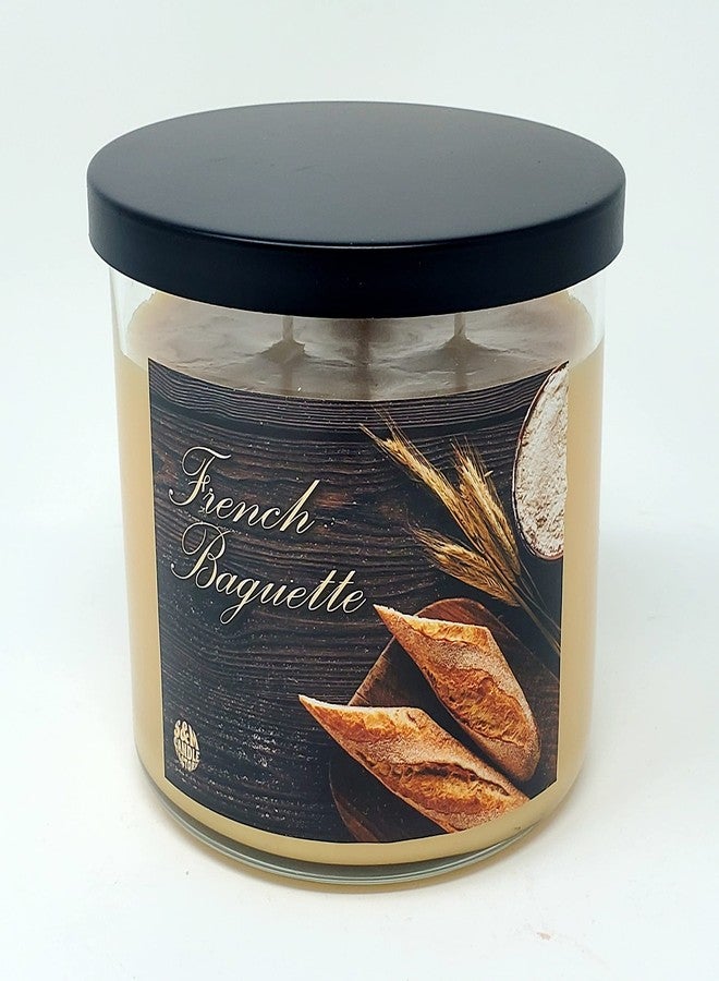 S&M Candle Factory French Baguette Candle ~ Warm Buttered Bread Scented Candle ~ 3 Wick ~ 100% Soy Wax (Large 3 Wick) - Image 1