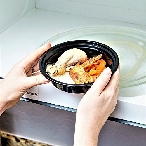 Green Direct Meal Prep containers 16 Oz. Round Microwavable Food Container with Lid /Portion Control Pack of 10 - Image 2
