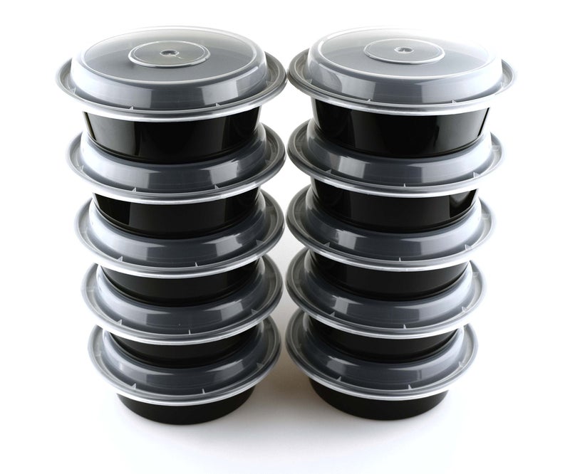 Green Direct Meal Prep containers 16 Oz. Round Microwavable Food Container with Lid /Portion Control Pack of 10 - Image 3