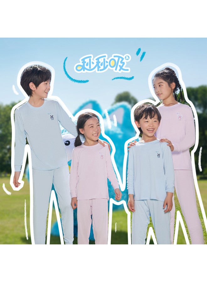 Long time companion boys & Girls Thermal Underwear, Stretchy Base Layer Pajamas With Instant Dry For Home Wear - Image 2