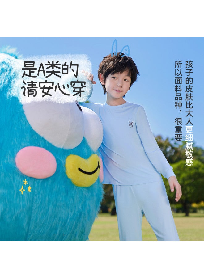 Long time companion boys & Girls Thermal Underwear, Stretchy Base Layer Pajamas With Instant Dry For Home Wear - Image 5