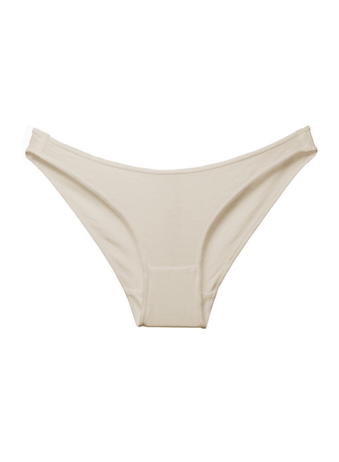 Cotton Half Hip Women's Low Waist Underwear Simple Breathable Girl's Bikini High Elastic Briefs