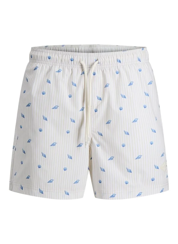 JACK & JONES  Striped Drawstring Swim Shorts for Men | Best Price UAE