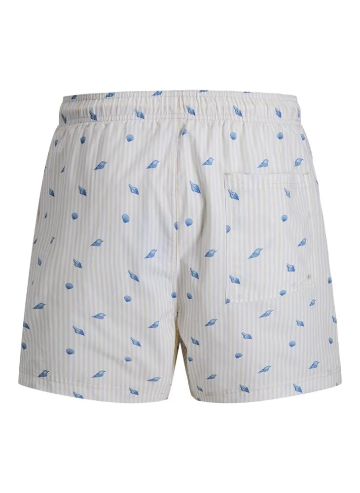 JACK & JONES  Striped Drawstring Swim Shorts for Men | Best Price UAE