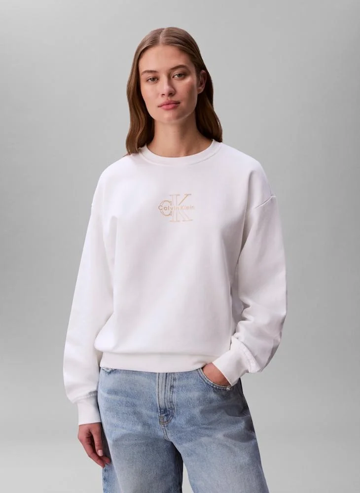 Calvin Klein Jeans Casual Foil Crew Sweatshirt