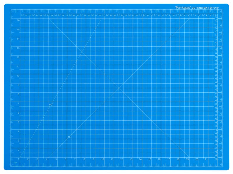 Dahle Vantage 10692 Premium SelfHealing Cutting Mat 18x24 12 Grid 5 Layers for Max Healing Perfect for Crafts Sewing Blue