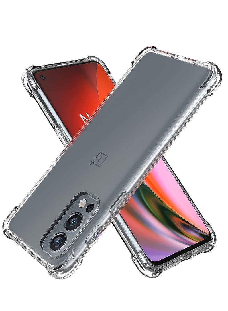 ELTRAZONE Case for OnePlus Nord 2 5G Case Cover Back Air Cushion Soft Silicone Shockproof Protective Bumper Shell Corner, - Image 1