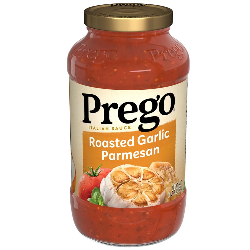 Prego Pasta Sauce Italian Tomato Sauce with Roasted Garlic  Parmesan Cheese 24 oz Jar - Image 3
