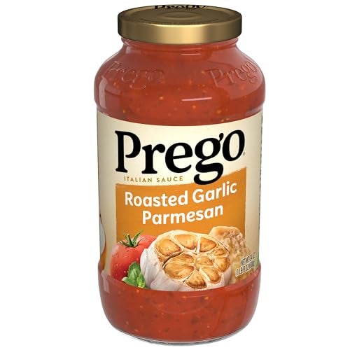 Prego Pasta Sauce Italian Tomato Sauce with Roasted Garlic  Parmesan Cheese 24 oz Jar - Image 1
