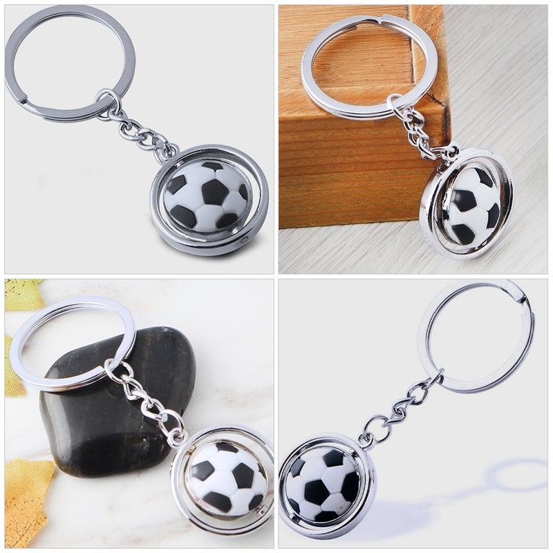 2pcs Cute Soccer Keychains For Girls And Boys Sports Keychains For Kids School Bags And Backpacks Pendant Decoration - Image 3