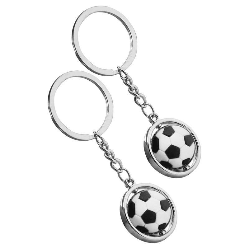 2pcs Cute Soccer Keychains For Girls And Boys Sports Keychains For Kids School Bags And Backpacks Pendant Decoration - Image 5
