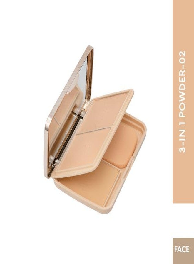 Glam 21 Glam21 Natural Oil-Control 3-in-1 Compact Powder| Long Lasting for Makeup Matte Finish with Vitamin-E| All Skin Type Medium - Shade -02 - Image 4