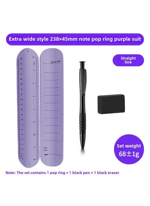 To Do List Notebook Bracelet Writing Clap Wristband Erasable Notepad Memo Silicone Snap Ring