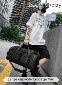 roaiss Large-Capacity Wet And Dry Travel Tote Bag Adjustable Detachable Shoulder Strap Gym Bag Independent Shoe Compartment Duffel Bag.  - Image 4