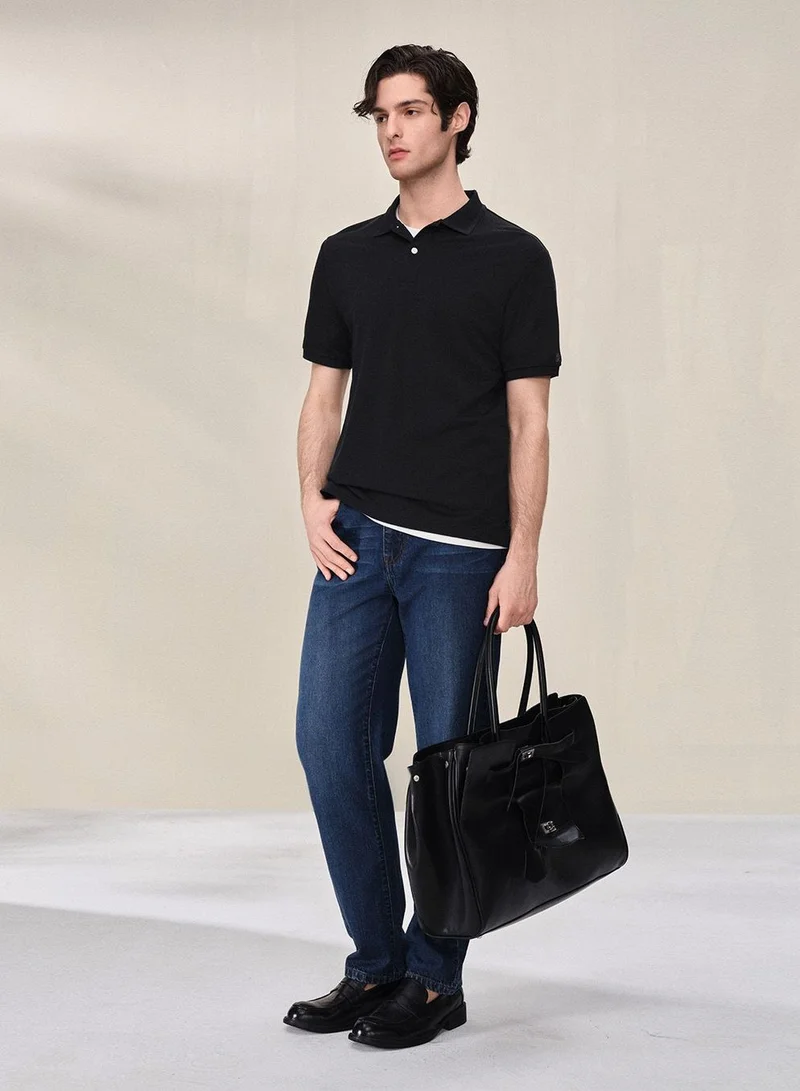 Giordano  Men Regular Cotton Tencel Pique Polo for Men | Best Price UAE