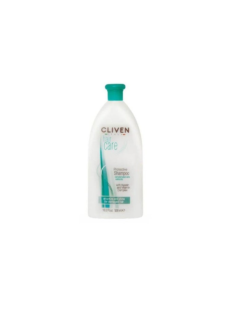 Cliven Hair care Protective Shampoo with keratin and vitamin complex 500ml  - Image 2