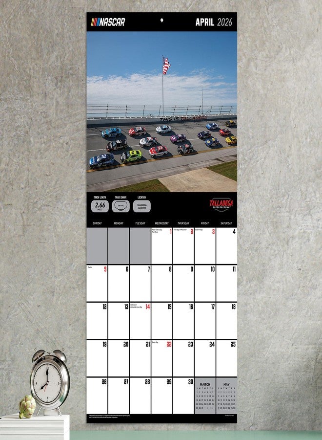 TF Publishing 2026 Nascar Tracks Wall Calendar - Large Grids for Appointments and Scheduling - Vertical Monthly Wall Calendar 2026 with Premium Gloss Paper for Home and Office Organization - 12x12in - Image 4