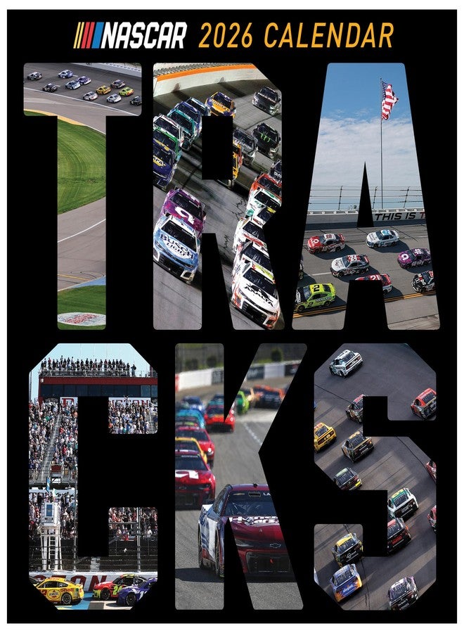 TF Publishing 2026 Nascar Tracks Wall Calendar - Large Grids for Appointments and Scheduling - Vertical Monthly Wall Calendar 2026 with Premium Gloss Paper for Home and Office Organization - 12x12in - Image 2