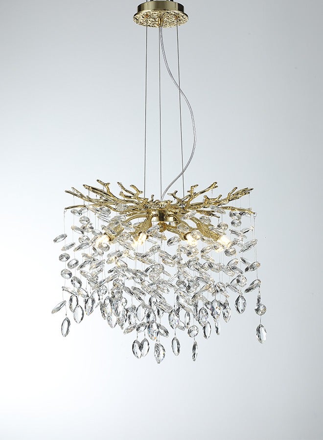 Modern crystal chandelier living room porch study bedroom chandelier Chandelier art light luxury atmosphere restaurant network red simple chandelier - Image 1