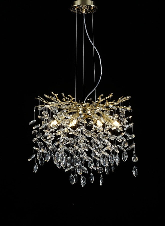 Modern crystal chandelier living room porch study bedroom chandelier Chandelier art light luxury atmosphere restaurant network red simple chandelier - Image 2