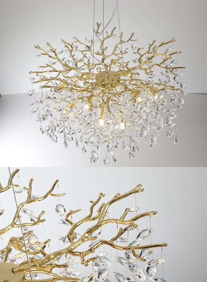 Modern crystal chandelier living room porch study bedroom chandelier Chandelier art light luxury atmosphere restaurant network red simple chandelier - Image 5