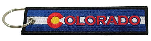 Luso Aviation Colorado Flag Key Chain, 100% Embroidered - Image 2