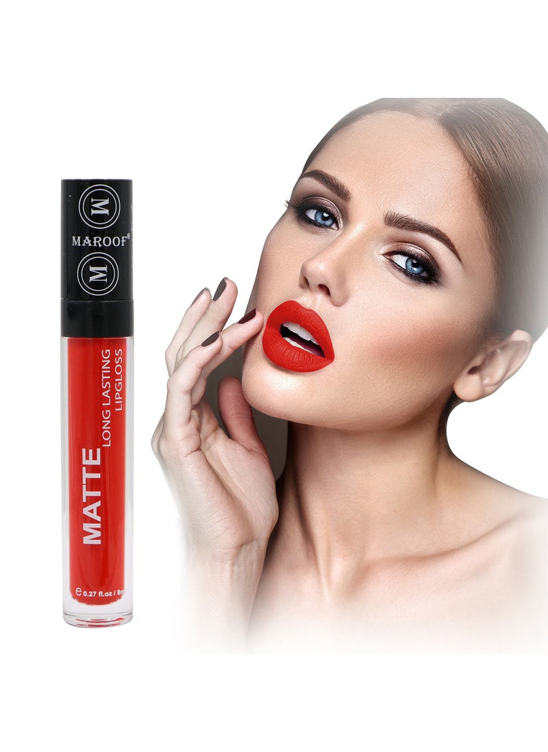 MAROOF Matte Long Lasting Lipgloss 8ml 16 Romantic - Image 3