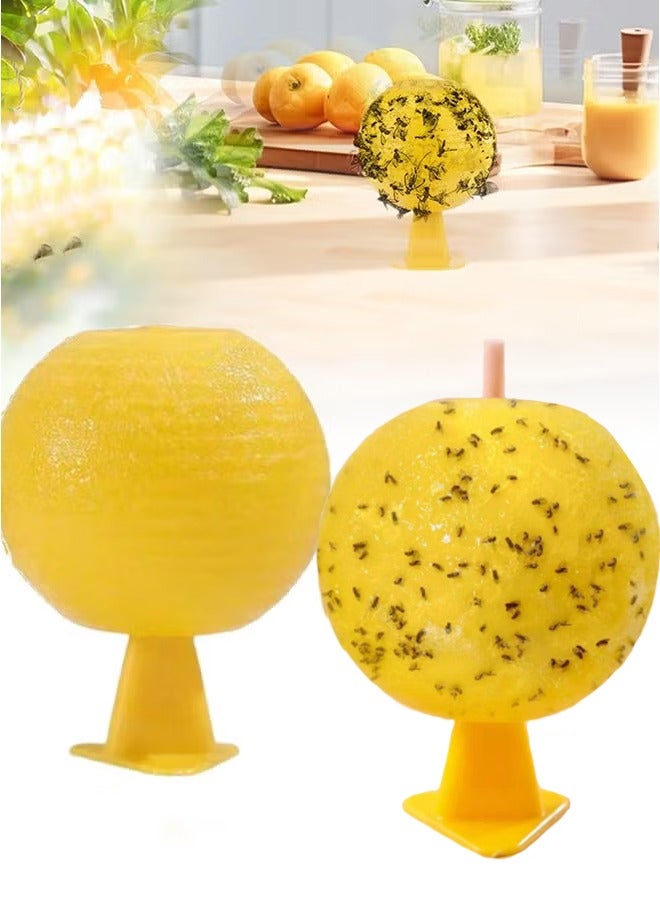 2 Pcs Sticky Fruit Fly Trap Ball Adhesive Fly Catching Ball Sticky Glue Fly Gnat Wasp Hornet Mosquito Bugs Flying Insects Trap Ball Traps (2 Pack) - Image 1