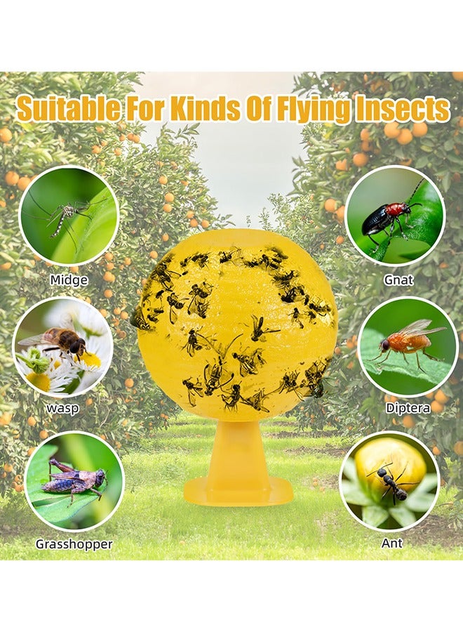 2 Pcs Sticky Fruit Fly Trap Ball Adhesive Fly Catching Ball Sticky Glue Fly Gnat Wasp Hornet Mosquito Bugs Flying Insects Trap Ball Traps (2 Pack) - Image 5