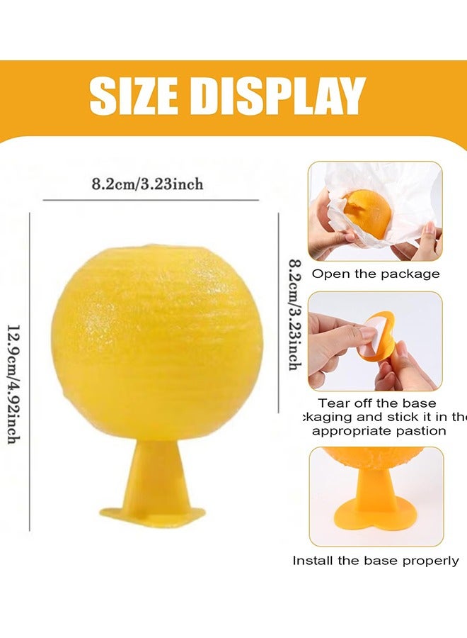 2 Pcs Sticky Fruit Fly Trap Ball Adhesive Fly Catching Ball Sticky Glue Fly Gnat Wasp Hornet Mosquito Bugs Flying Insects Trap Ball Traps (2 Pack) - Image 2