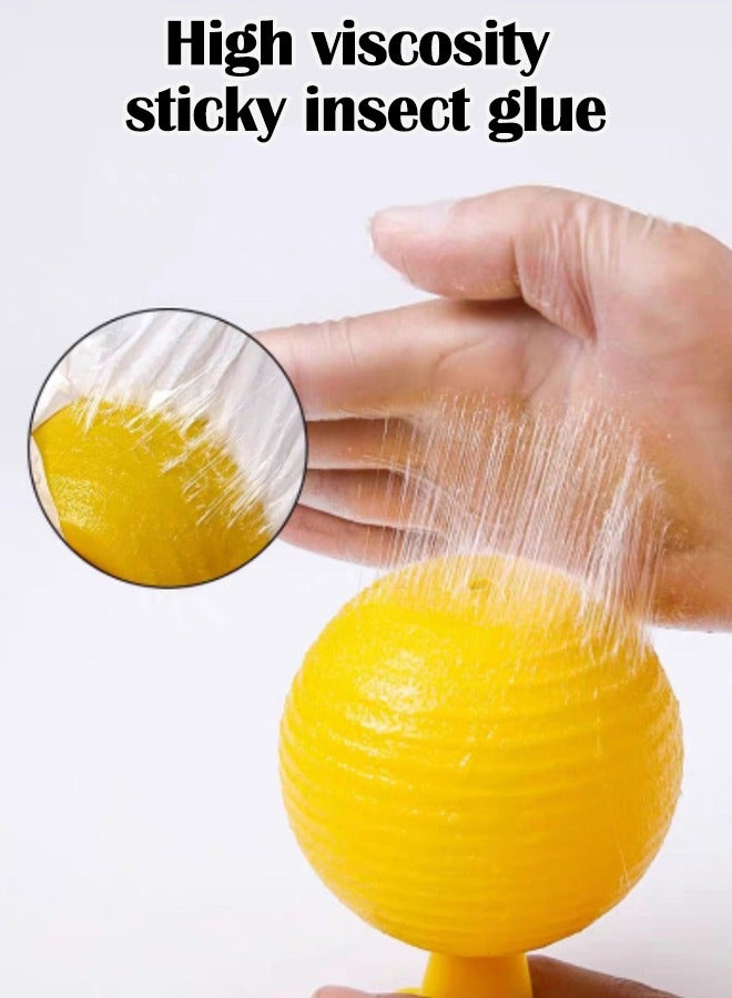 2 Pcs Sticky Fruit Fly Trap Ball Adhesive Fly Catching Ball Sticky Glue Fly Gnat Wasp Hornet Mosquito Bugs Flying Insects Trap Ball Traps (2 Pack) - Image 4