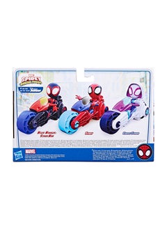 SPIDERMAN Marvel Spidey Action Figure With Motorcycle Preschool Toys  - Image 3