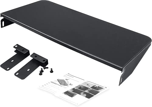 Utheer Folding Front Shelf for Traeger Pro 22, Pro 575, Ironwood 650 Pellet Grills, BAC362 Grill Accessory 25" x 12", Heavy-Duty Steel Table Supports 60 LBS, Foldable Prep & Storage Station - Image 1