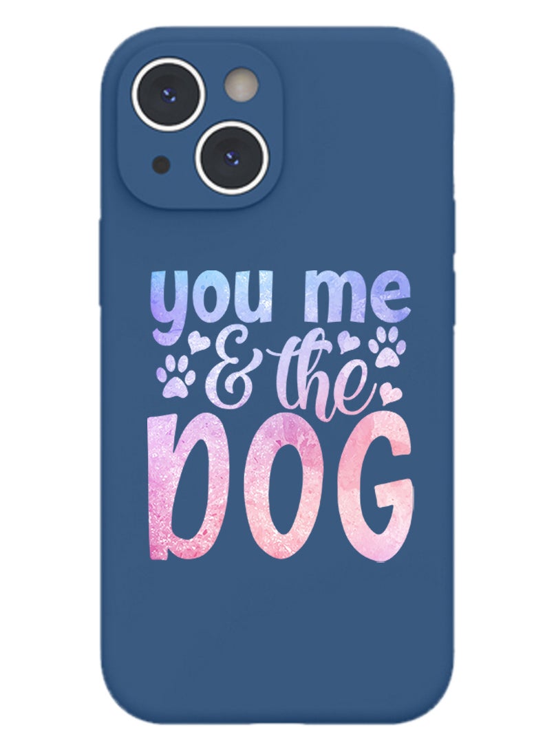 Theodor Protective Slim Fit Case Liquid Silicone Cover with Full Body Protection Anti-Scratch Shockproof Case For iPhone 15 Blue  - Young forever-01 - Image 1