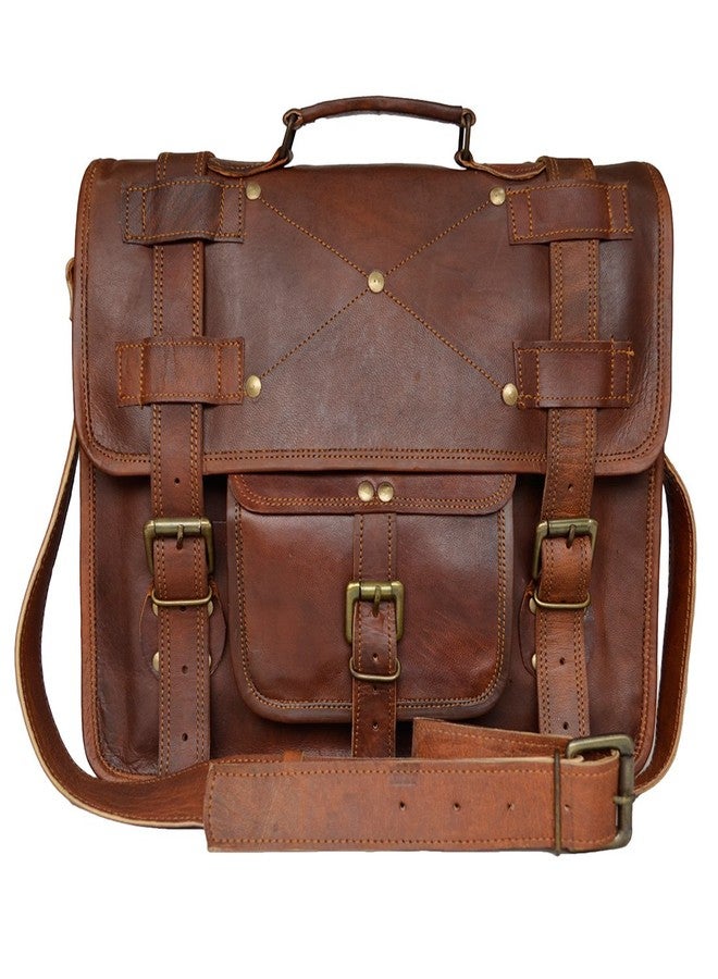 Madosh Genuine Leather Royal Briefcase Shoulder Bag Office Crossbody Men Laptop Handbag 11"x15" - Image 1