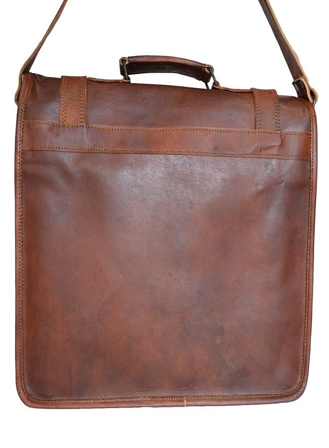 Madosh Genuine Leather Royal Briefcase Shoulder Bag Office Crossbody Men Laptop Handbag 11"x15" - Image 3