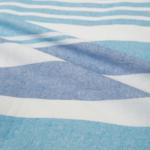 Värde 210 TC Cotton Bedsheet | Handmade Double Bedsheet | Handloom Bedsheets | Without Pillow Cover |Warm Double Bedsheet for Winter (90X100 Inches, 7.5 x 8.3 Feet (Havelock Blue) - Image 5