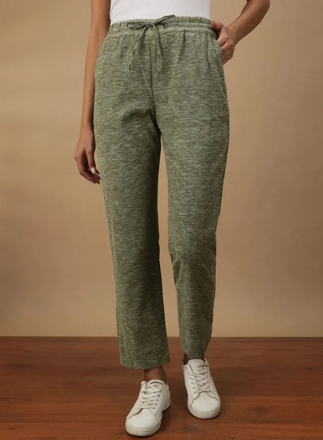 Freehand Women Regular Fit Solid Mid Rise Pant