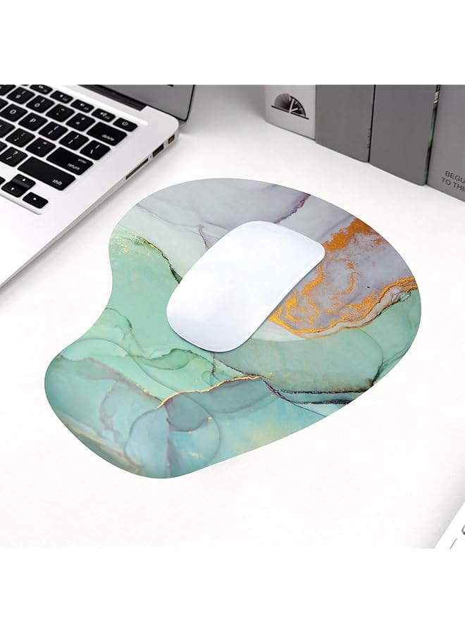 erorex Mouse Pad Wrist Support Ergonomic Gel Mouse Pad With Wrist Rest Non Slip Rubber Base Mousepad For Laptop Computer For Office And Home Silicone - Image 1