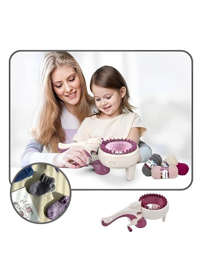 Knitting Machines Spinning Mart Knitting Weaving Loom, Crochet Machine for Beginners,  Children,Knitting, 24 Needles - Image 4