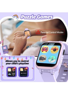 EVEREEN Kids Smart Watch Girls, Gifts For 3-10 Year Old Girls Dual Camera Touchscreen Smart Watch For Kids With Music Player, Educational Toys Toddles Birthday Gift For Girls Ages 6 7 8  - Image 4