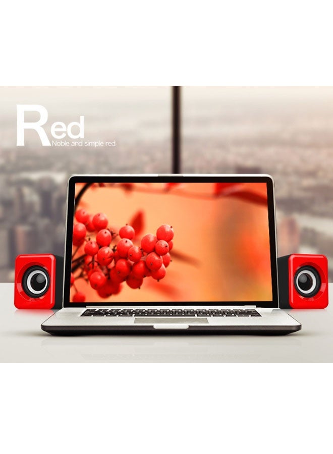 نيوترل مضخم صوت بلوتوث منزلي، نظام مكبرات صوت للكمبيوتر، يوفر صوتًا عالي الدقة وكامل النطاق مع خرج صوت قوي. يتميز بخيارين للاتصال: بلوتوث وسلكي. مثالي للألعاب والسينما المنزلية والتجمعات المسائية والمزيد. (أحمر) - Image 1