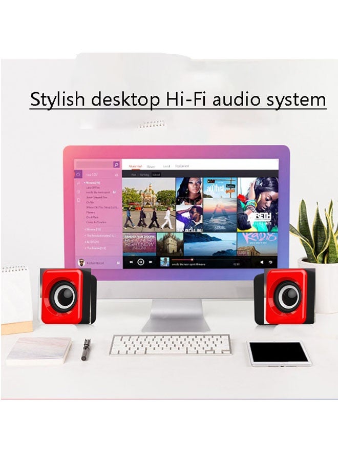 نيوترل مضخم صوت بلوتوث منزلي، نظام مكبرات صوت للكمبيوتر، يوفر صوتًا عالي الدقة وكامل النطاق مع خرج صوت قوي. يتميز بخيارين للاتصال: بلوتوث وسلكي. مثالي للألعاب والسينما المنزلية والتجمعات المسائية والمزيد. (أحمر) - Image 3