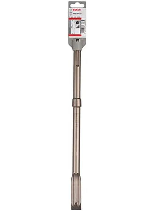 BOSCH Sds Max Rtec Sharp Flat Chisel Fits All Rotary Hammer Drills Self Sharpening Power Ribs Provide A Higher Material Removal Rate That Prevents The Chisel From Getting Stuck 400 Mm Length - Image 2