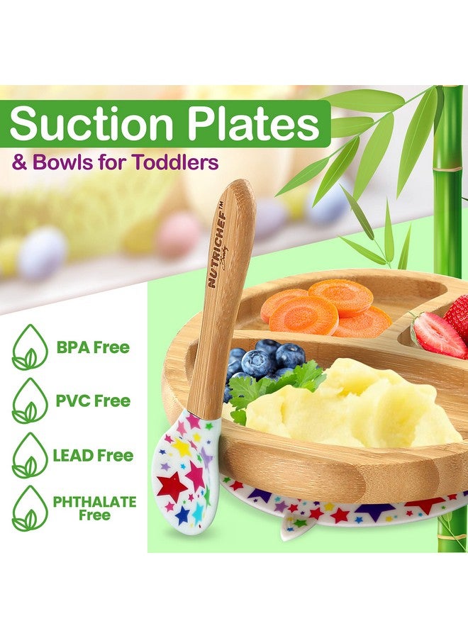 نيوتري شيف طبق أطفال دائري من الخيزران من نيوتري شيف، طبق على شكل نجمة - Image 2