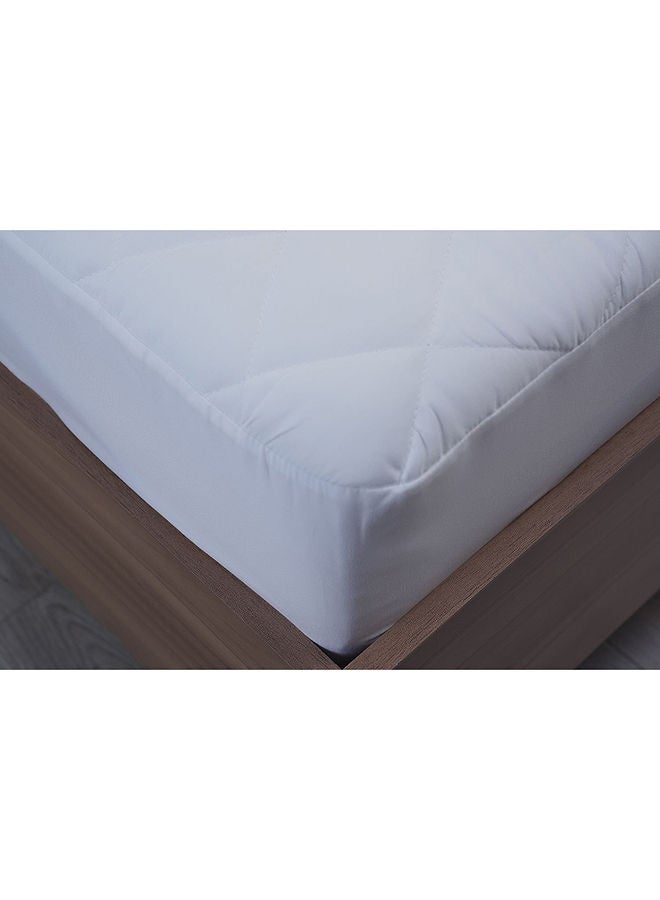 Pan Home Microfibre Waterproof Mattress Protector 180x200+33cm-White - Image 2