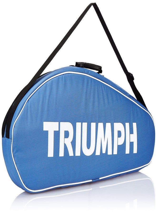 Triumph Bolt Graphite Composite Light Weight Strung Badminton Racket with Titan-6R Double Compartment Badminton Bag Sky/Red - Image 3