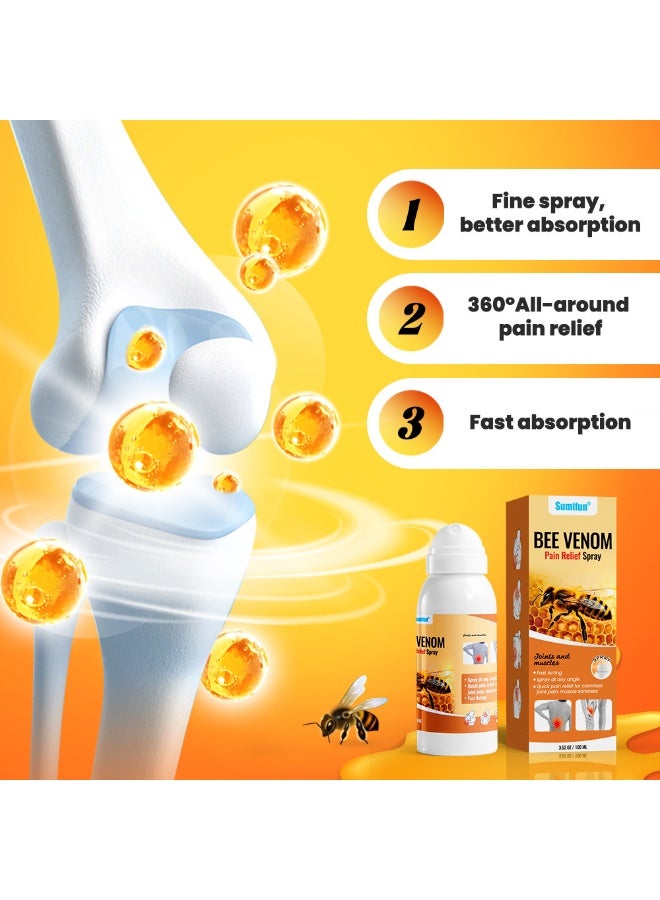 Sumifun Joint Care Spray 100ml relieves shoulder, neck, back, and leg joint pain, sports injuries, sprains, and aches. Provides cooling therapy and instant relief. - Image 3